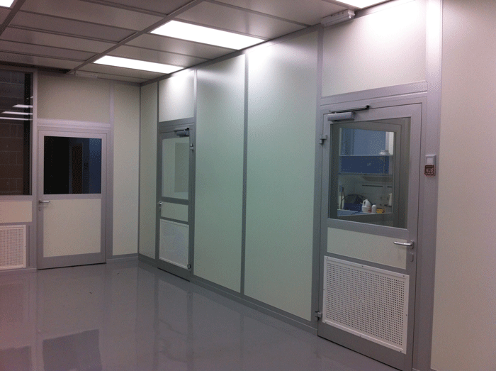 M-Solv Cleanroom work area entrances