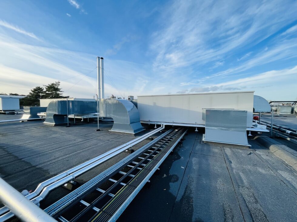 Managed cabling and chilled water piping